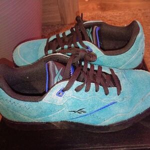 Blue and Black Athletic Sneakers